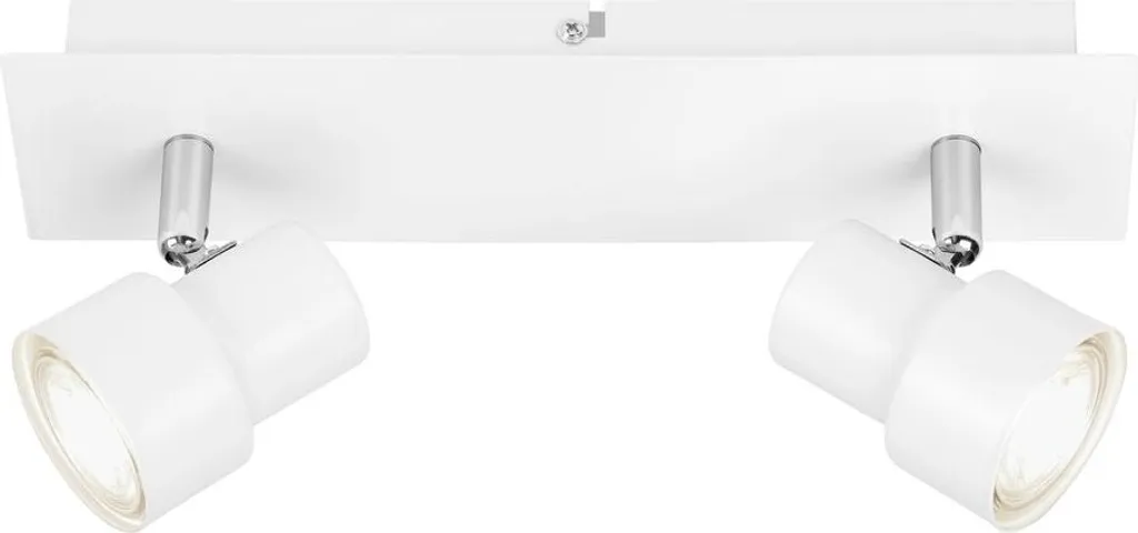 Luminaire Plafonnier LED 460 Lumens Briloner Rock Métal Blanc 29cm