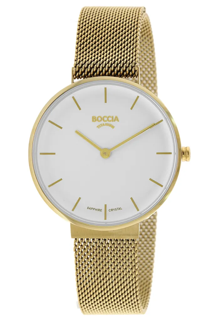 Orologio Boccia Titanium 3327-10 Donna | Maglia Milanese Oro 35mm