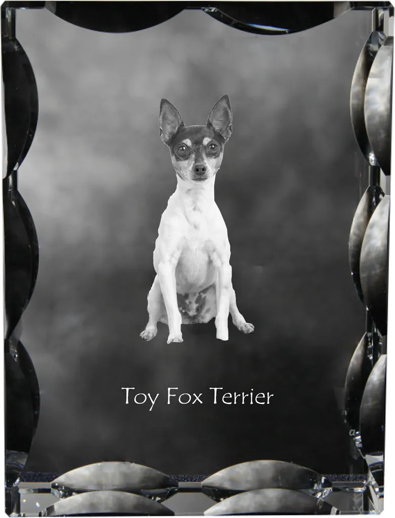 Statuetta Vetro Toy Fox Terrier Art-Dog - Regalo Esclusivo Cinofili
