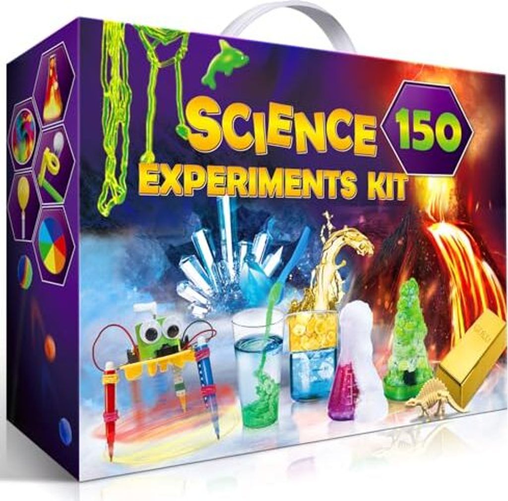 UNGLINGA 150 Experiment Kits Kinder Jungen Mädchen Science Box Spielzeuggeschenke Chemical Kit Laboratory