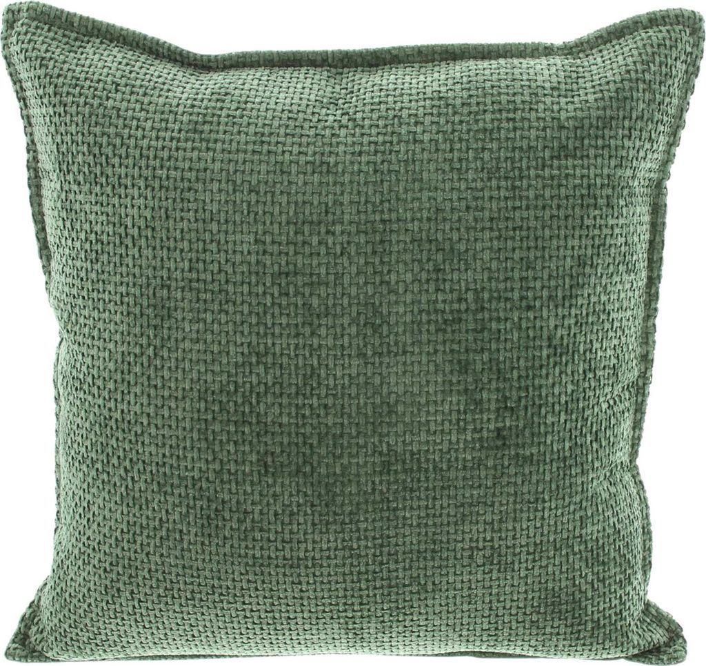 Kissenhülle "Chenille", Rückseite uni, glatt, verdeckt eingearbeiteter Reißverschluss, 100% Polyester Maße: 45 x 45 cm, ohne Füllung,