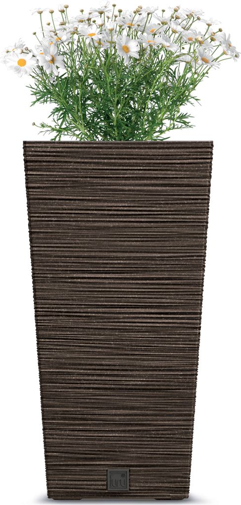 2in1 Blumentopf mit Eisatz Pflanzentopf Meißel Optik Produktbild 
