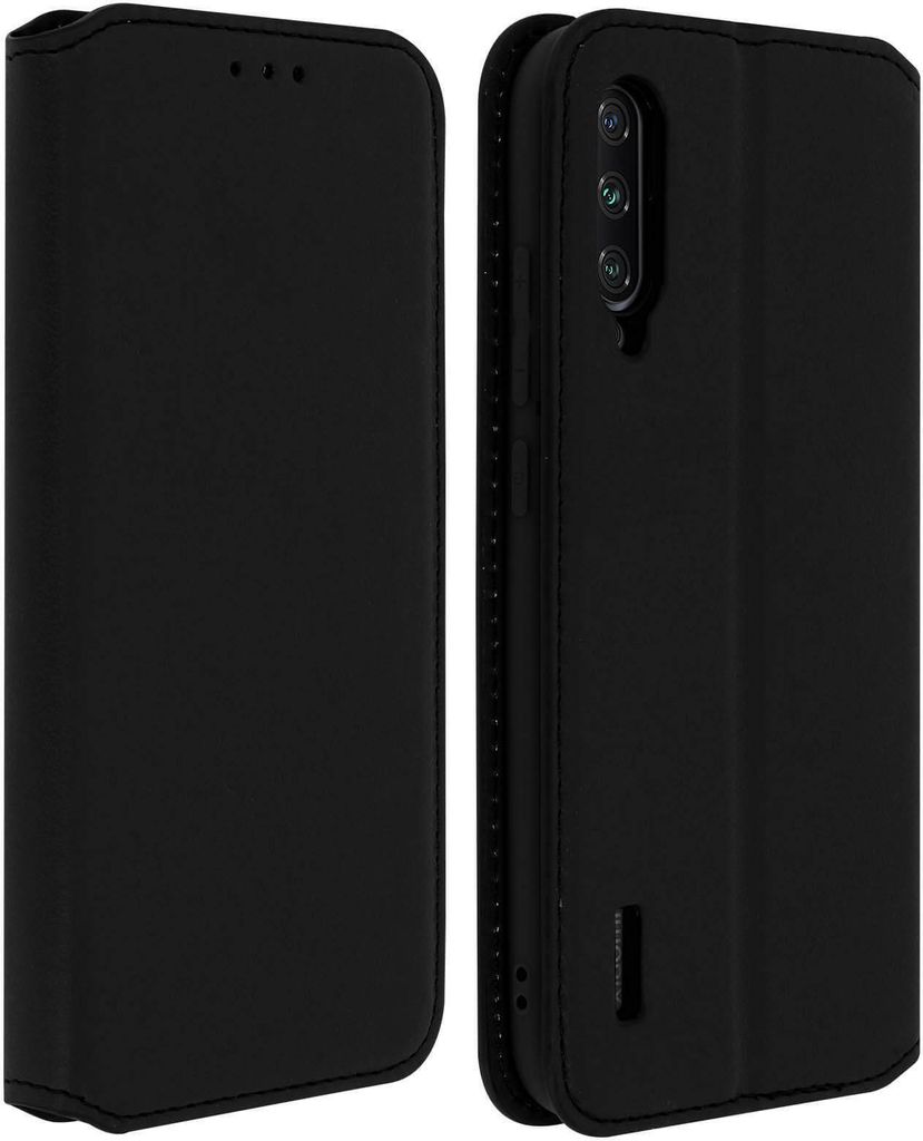 Avizar, Kunstleder Cover Classic Edition Xiaomi Mi A3, Schwarz