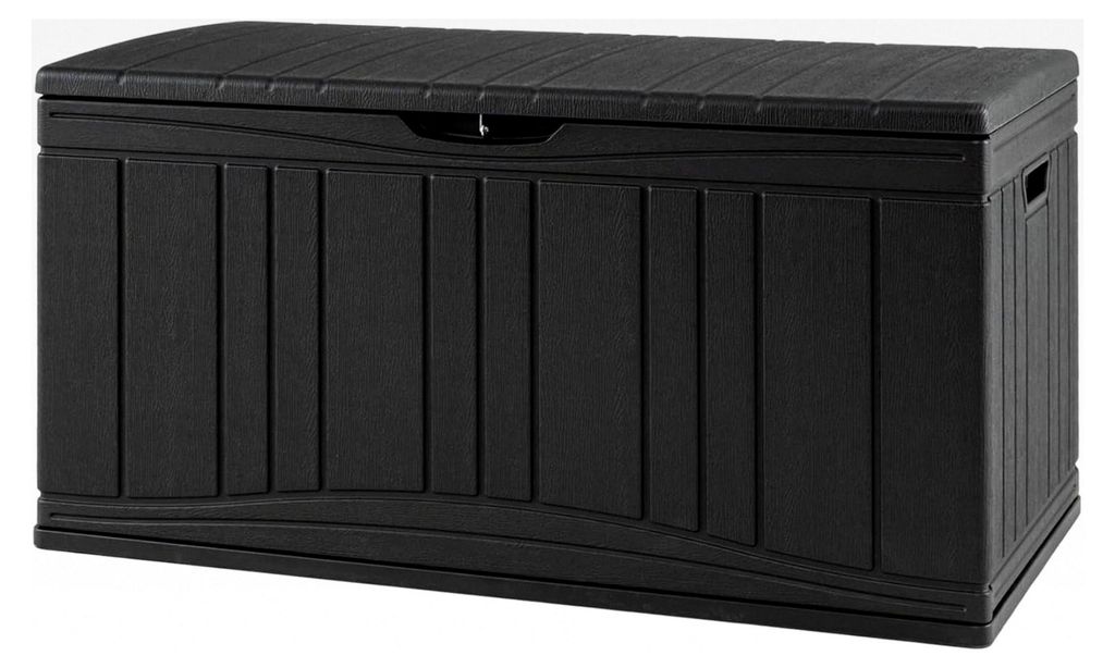 300L Gartenbox, wasserdichte Auflagenbox mit Deckel, Kissenbox aus Kunststoff, XXL Aufbewahrungsbox für Sitzauflagen, Gartengeräte und Kinderspie...
