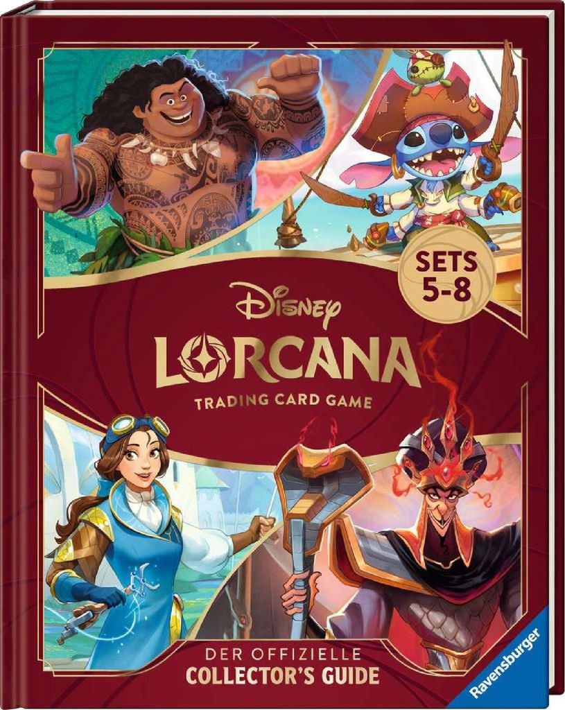 Ravensburger Buch Disney Lorcana Trading Card Game offizielle Collector’s Guide Sets 5-8 13000007