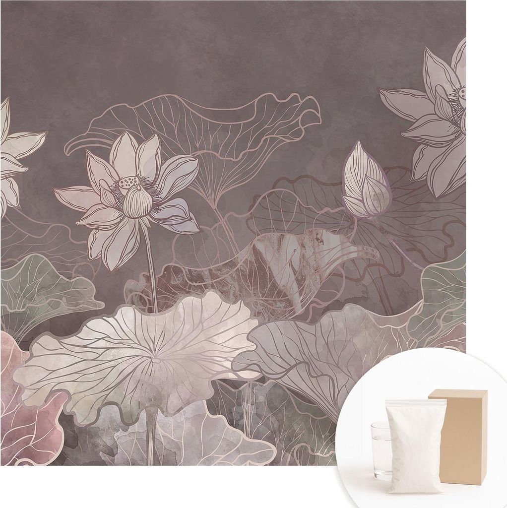Fototapete - Wandbilder für Wohnzimmer - 250x250 cm - Dekorative Wandfolie - Modernes Design für Wanddekoration - Tapeten für Innenräume - Frie...