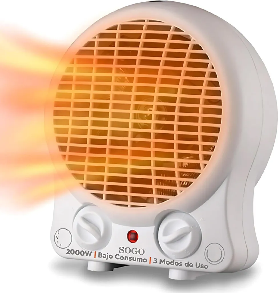 SOGO SS-18306 Termoventilatore 2000W: Caldo Rapido per Casa e Ufficio