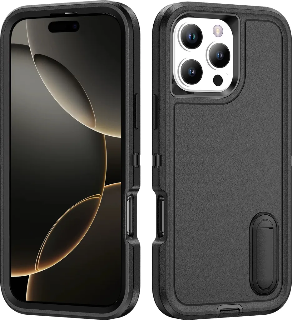 Cover iPhone 16 Pro Max Antiurto Militare - Custodia Rugged con Stand