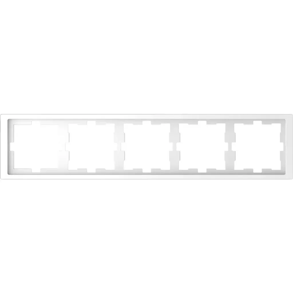 Plaque de finition 1 poste Merten Blanc Lotus pour interrupteur M-Smart