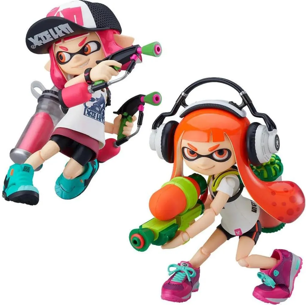 Figurine Figma Splatoon Girl DX Edition pour diorama de jeu vidéo