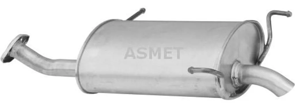 Silencieux arrière ASMET 14040 en acier aluminé pour Primera OE 201003J