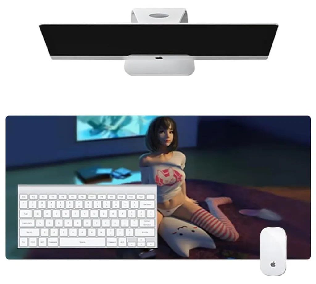 Tapis de souris XXL anti-dérapage fini les glissements sur le bureau