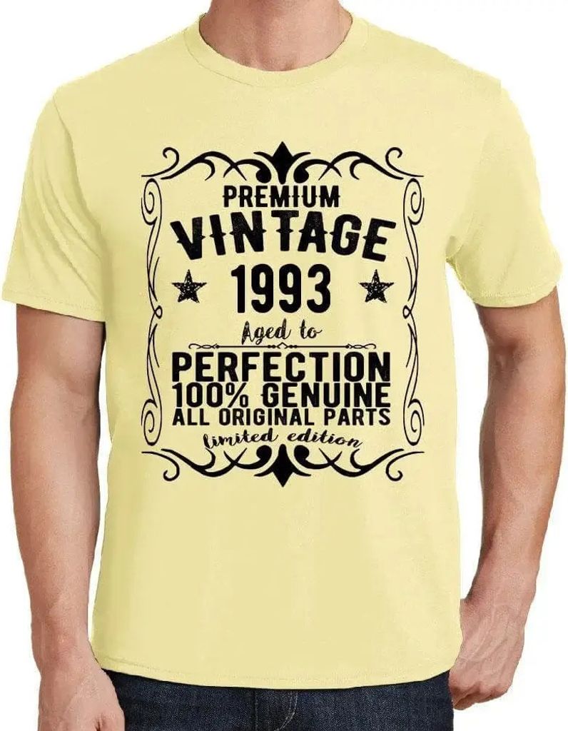 Herren Grafik T-Shirt Alle Originalteile bis zur Perfektion gealtert 1993 – All Original Parts Aged to Perfection 1993 – Geschenk 31. Geburtstag