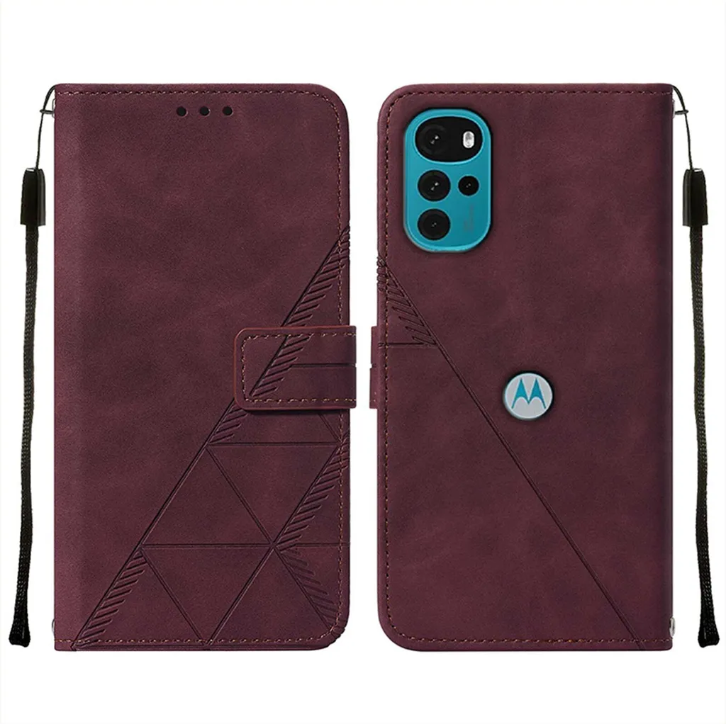 Custodia Cadorabo per Motorola MOTO G22 in VERDE con slot per schede, custodia protettiva a 360 gradi, custodia a libro in Finto cuoio per telefoni cellulari