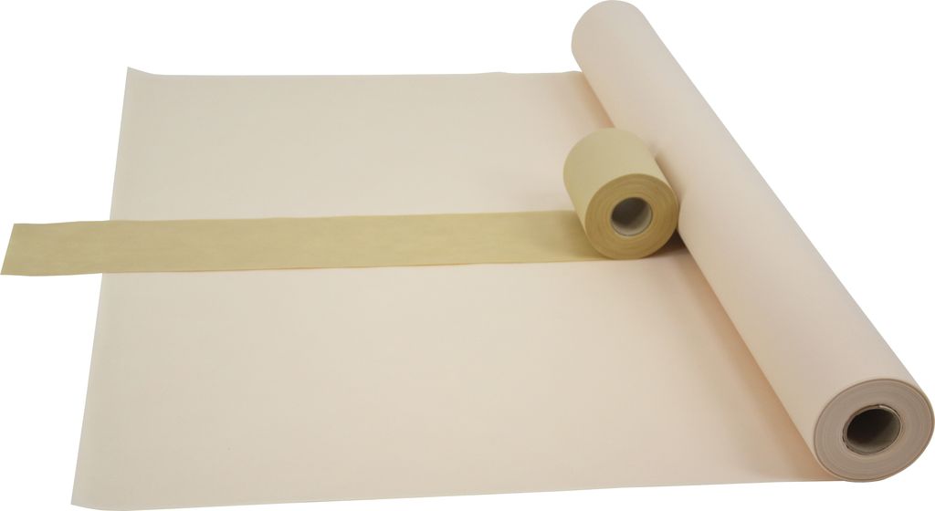 Sensalux Kombi-Set 1 Tischdeckenrolle 1,5m x 25m creme + Tischläufer 15cm beige