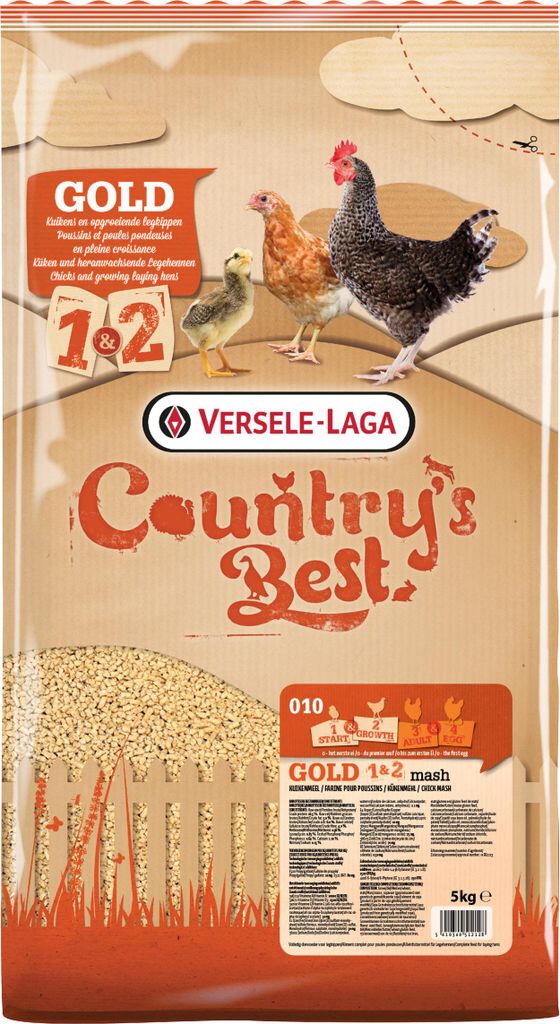 Versele-Laga GOLD 1&2, 5 kg, Vitamin A, Vitamin D3, Vitamin E