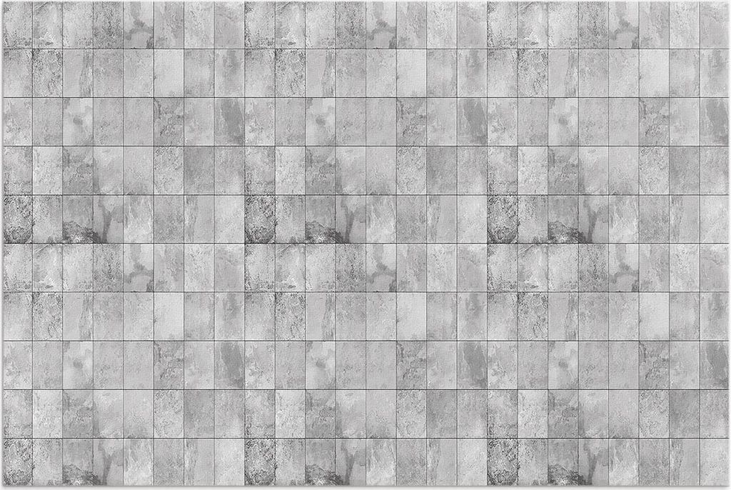 Helle Steinfliesen Industriefliesen – Vinylteppich – 100x150 cm – Outdoor Teppich – Terrasse – Wetterfest – Modern