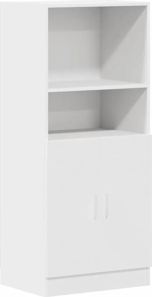 Mobile Credenza Bianco per Cucina | Dispensa in Legno 131,5 cm