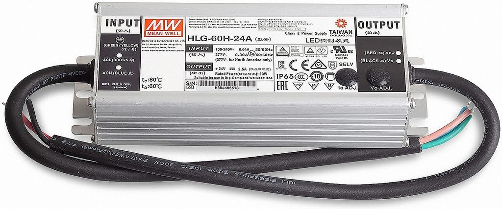 Mean Well HLG-60H-24A SNT 24V/DC/0-2,5A/ 60W IP65