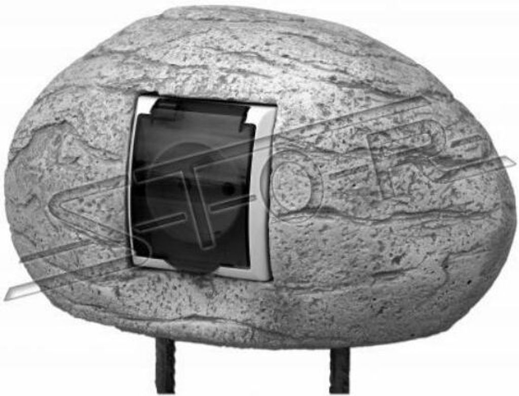 Stein für Steckdose Außen Steckdoesen Dekoration Deko Garten Terrasse S210019