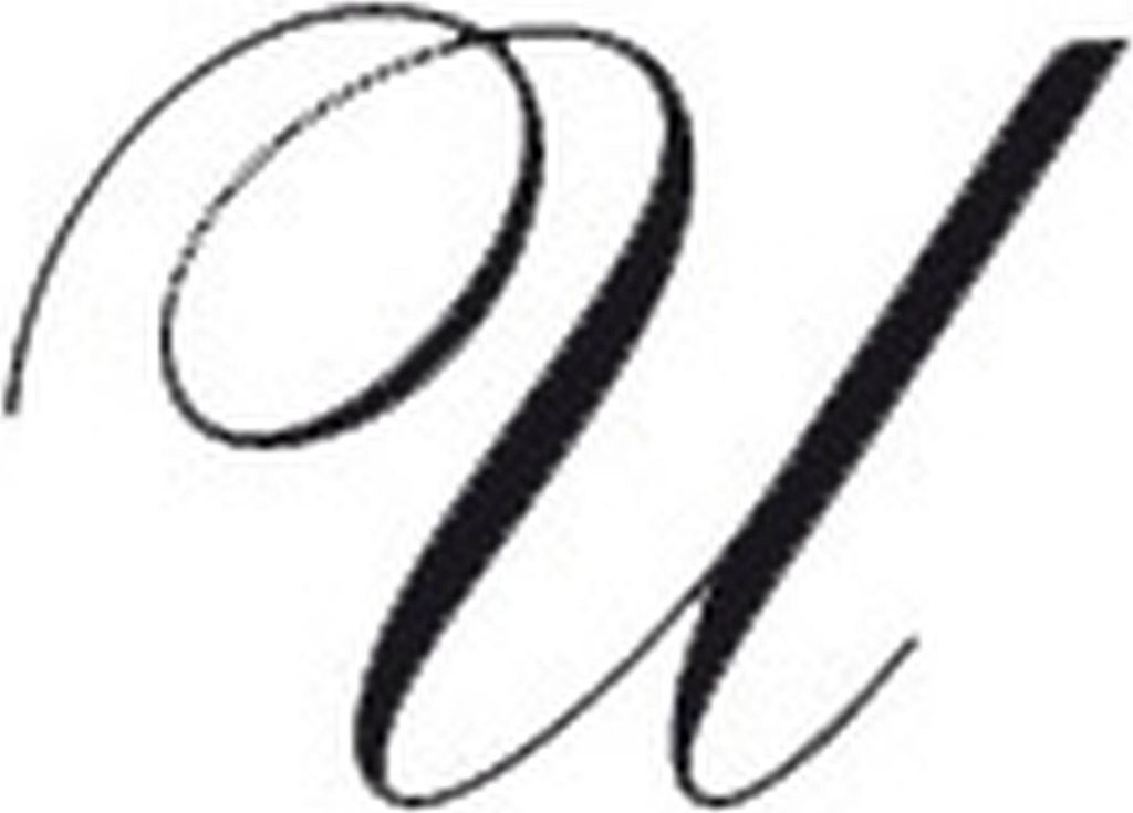 Siegel rund Holzgriff Italic U