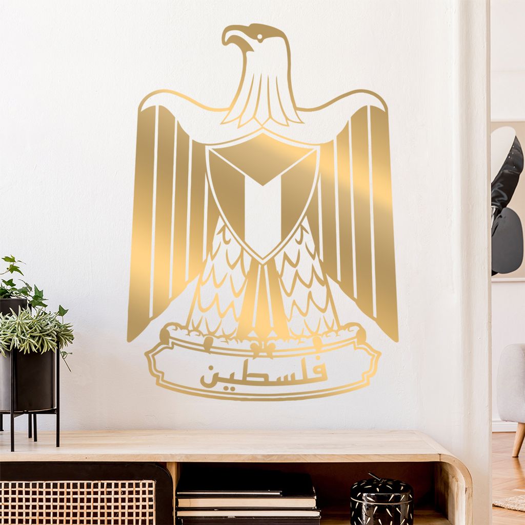 Palästina Wappen Wandtattoo Wandaufkleber Wall Sticker - Dekoration, Küche, Wohnzimmer, Schlafzimmer, Badezimmer