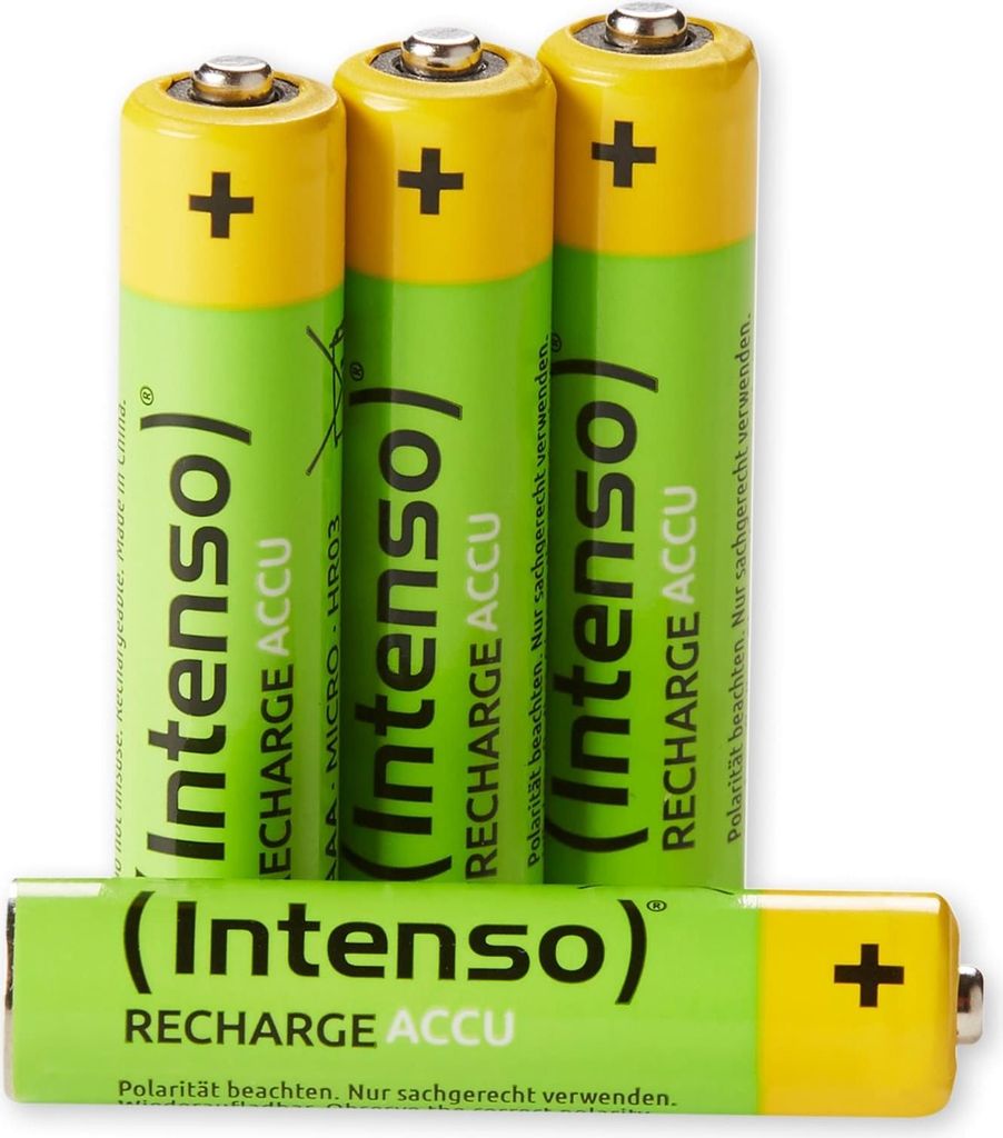 Intenso Baterie dobíjecí Eco AAA HR03 850mAh 4er Blister Obrázek produktu 