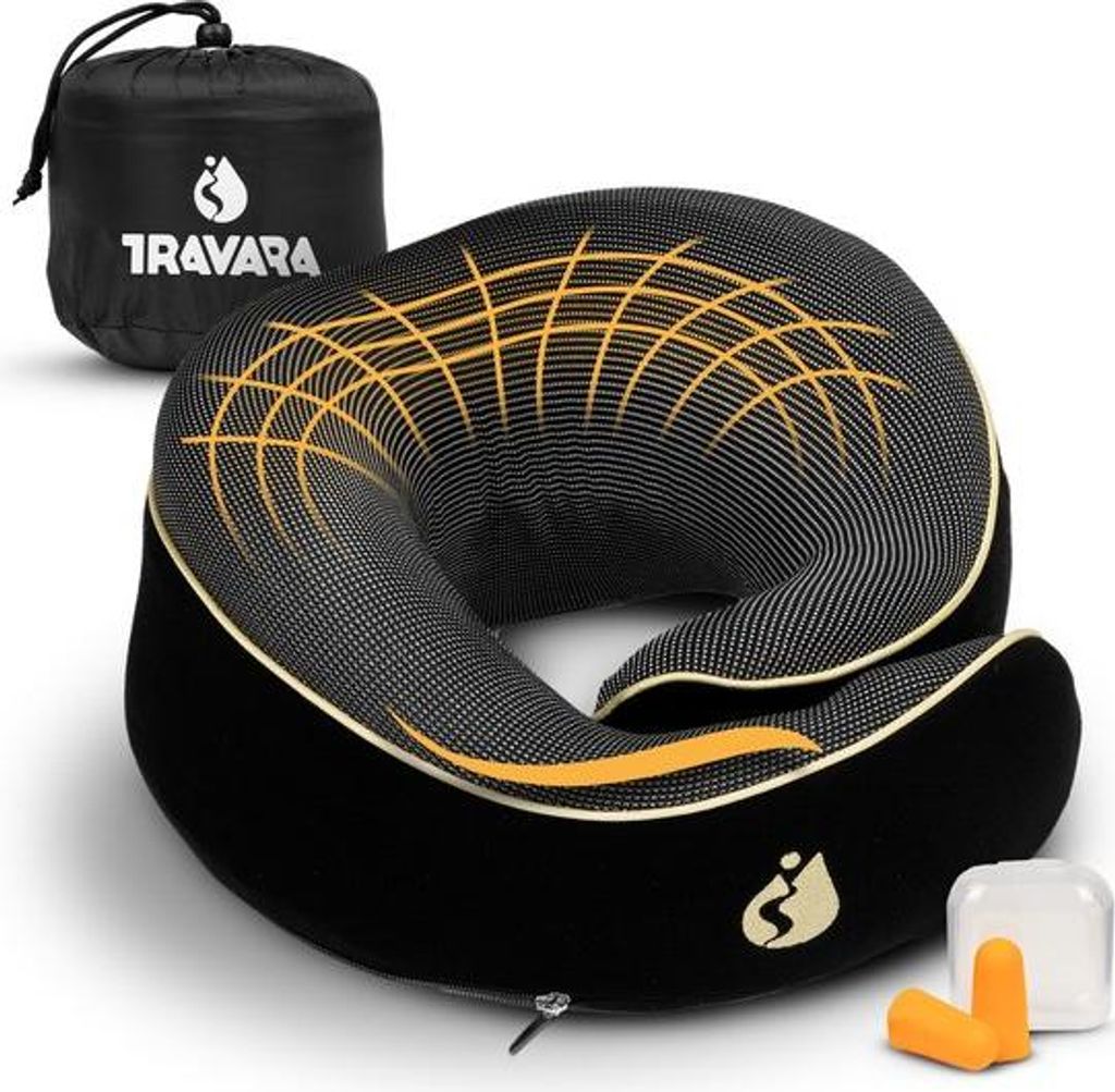 TRAVARA TRAVARA Nackenkissen - Reisekissen - Für Flugzeug - Produktbild 