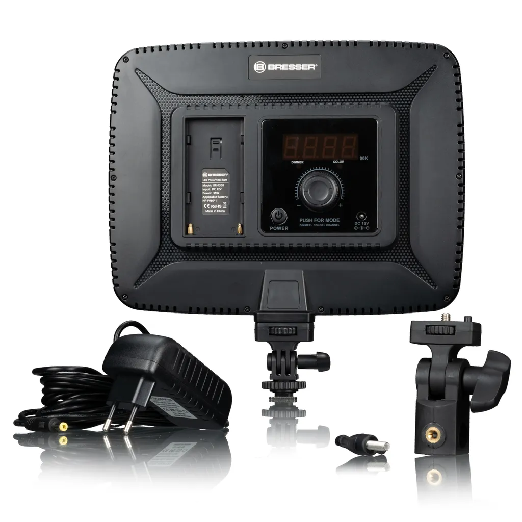 Lampe LED bicolore BRESSER BR-F36B pour le streaming et vlog - 2