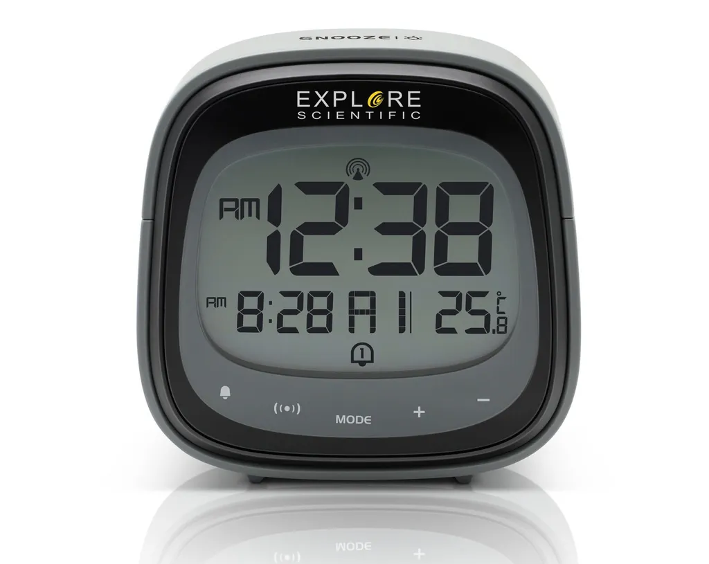 Réveil Explore Scientific RDC3006 avec température et fonction Snooze
