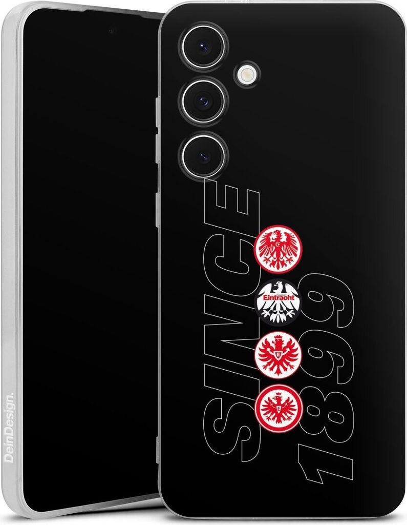 DeinDesign Handyhülle für Samsung Galaxy S24 FE 5G Silikon Hülle Case Smartphone Schutzhülle Adler Eintracht Frankfurt Logo