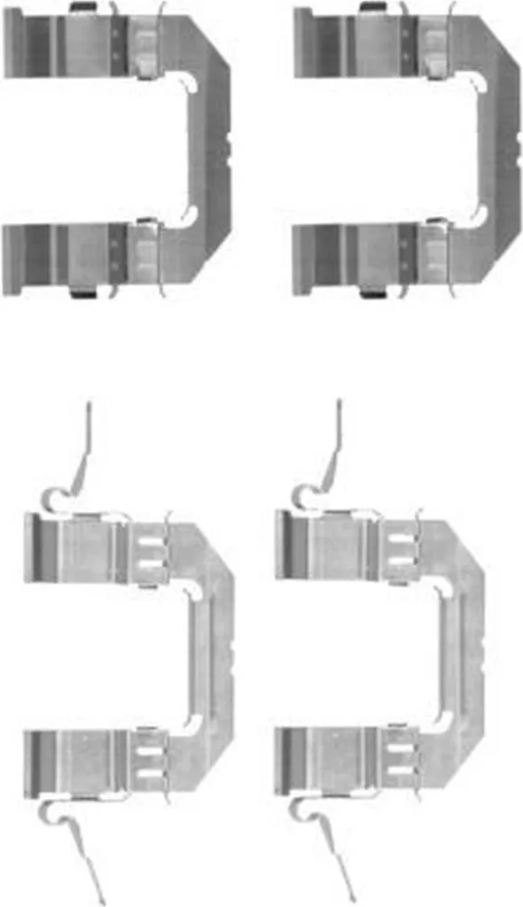 HELLA 8DZ 355 203-741 Jeu d'accessoires plaquettes de frein Nissan D40