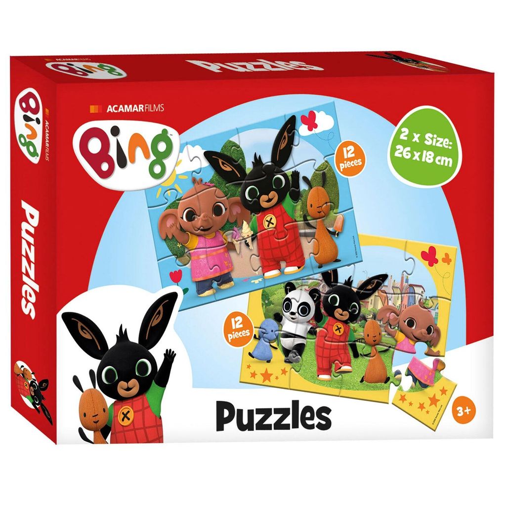 Totum 19095 Bing-Puzzle – 2 x 12 Teile