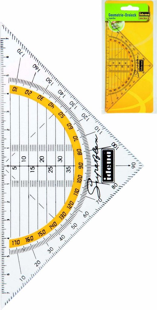 Idena 602083 - Geometriedreieck Superflex, 16 cm Produktbild 