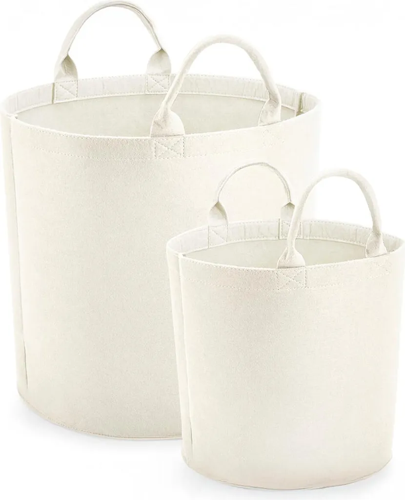Cesto Personalizzabile BagBase BG728 M Feltro Antracite 50L - 6