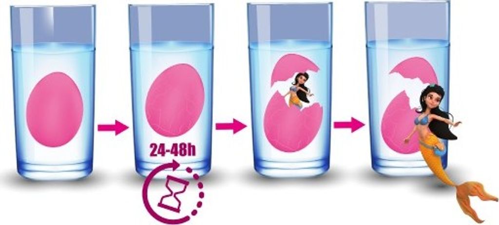 Toyland 6X Jumbo Cultivez Votre Propre Oeuf Magique De Sirène