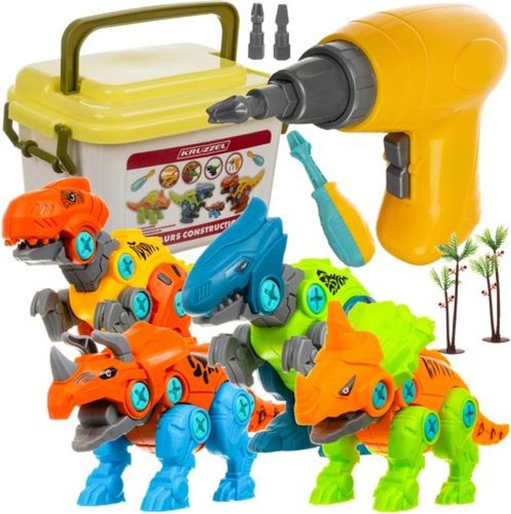 Kruzzel 24723 Skrutkovací dinosauri s vŕtačkou Obrázok produktu 