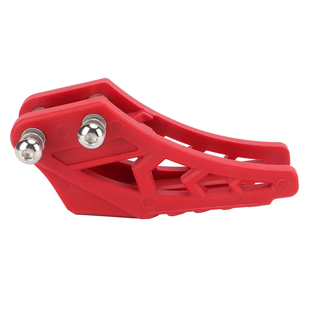 Guide de chaîne moto universel en aluminium CNC renforcé Noir