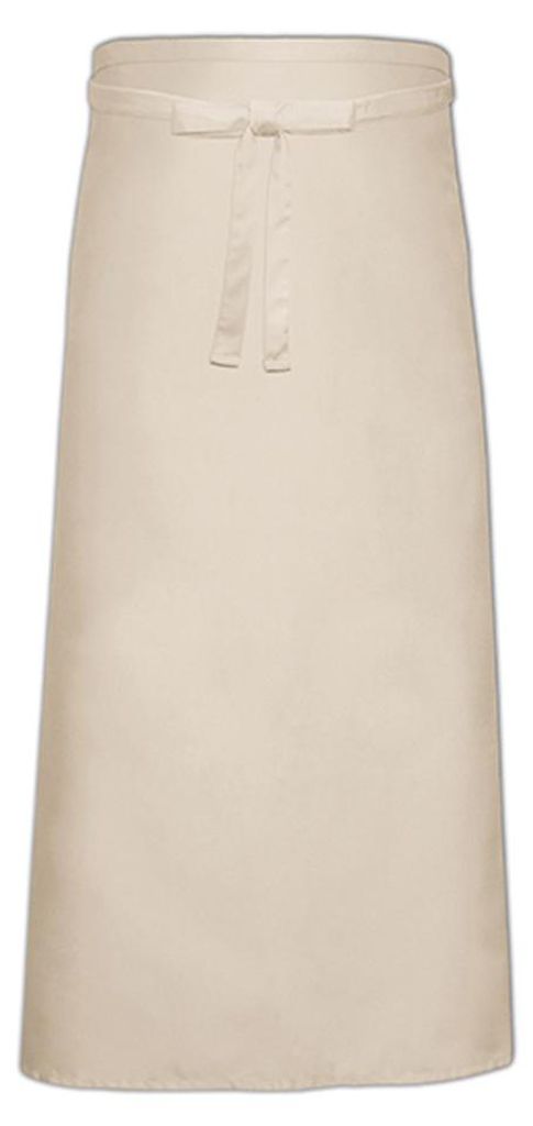 Link Kitchen Wear - Extra lang-Bistroschürze, Baumwolle LT4819 (Einheitsgröße) (Natürlich)
