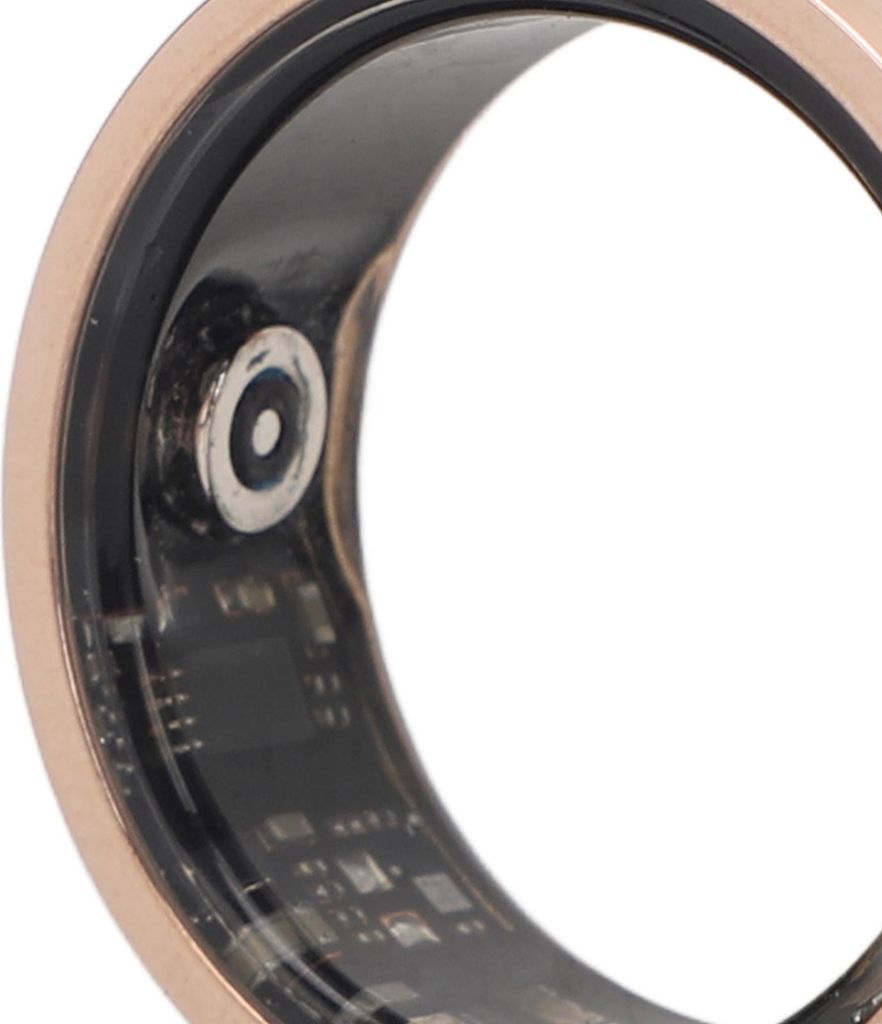Smart Ring Health Tracker Schlafüberwachung Schrittzählung IP68 Wasserdicht tragbar mit APP und Ladeetui für Männer Frauen Gold Nr. 10