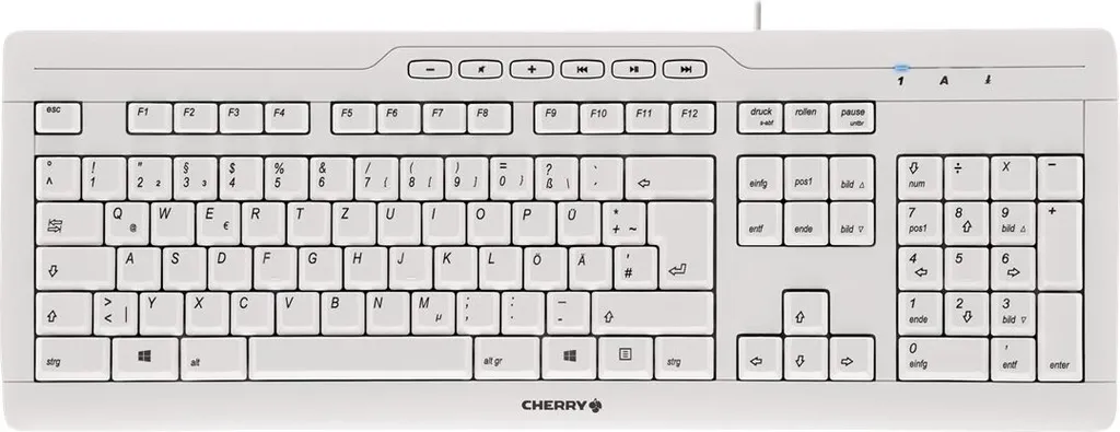 Clavier Cherry STREAM 3.0 G85-23200IT-0 Filaire USB Gris Chiclet Robuste