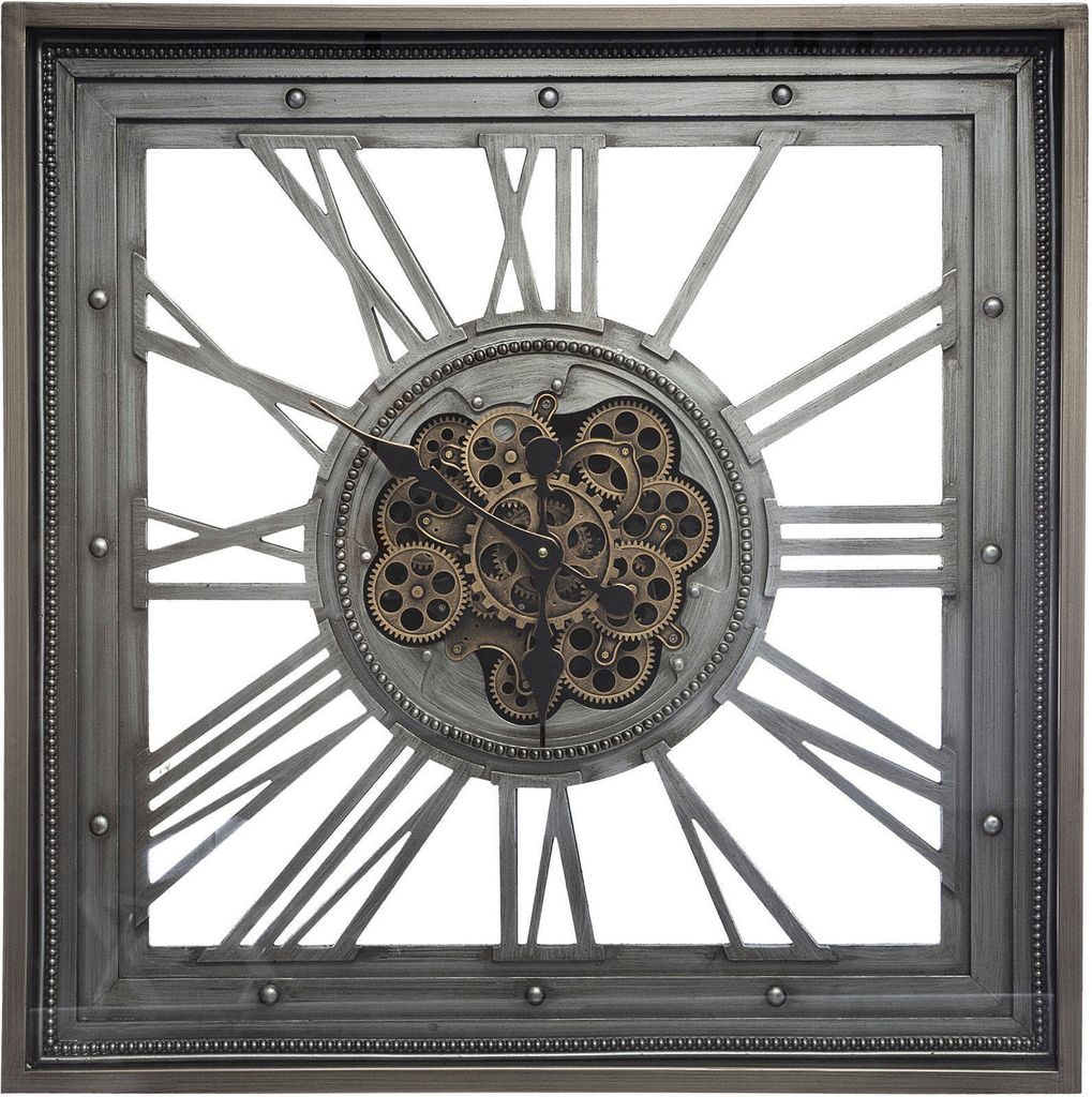 Horloge murale MECA, métal, 80 x 80 cm Image du produit 