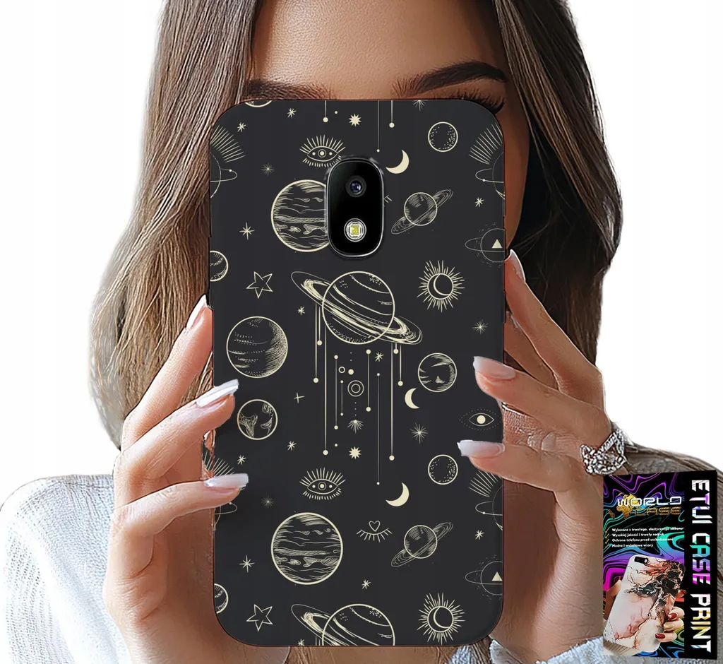 Custodia Per Samsung Galaxy J5 2017 - Cosmo Pianeti Stelle Luna + Vetro