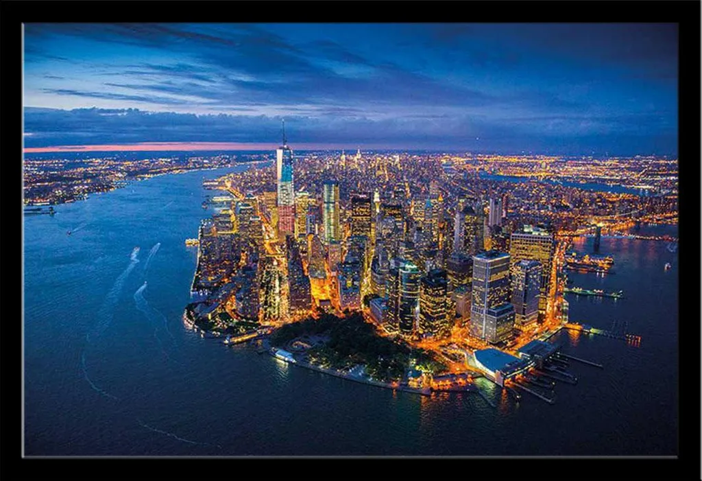 Offerta Poster New York Jason Hawkes + Cornice Shinsuke Nera