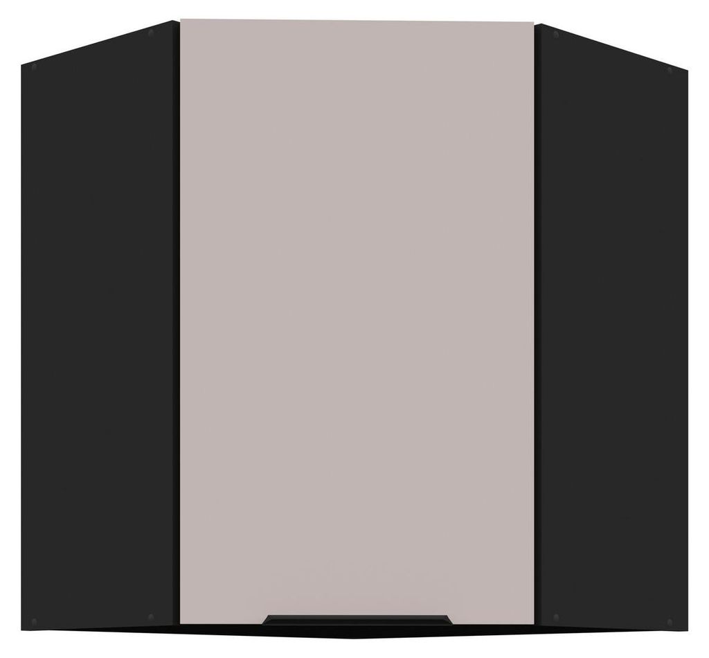 Küchen Eckhängeschrank 60x60 cm Küche ARONA Kaschmir beige Produktbild 