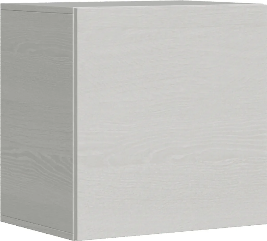 Elément mural L.60 H.60 P.39.2 Frêne Blanc réversible gauche-droite