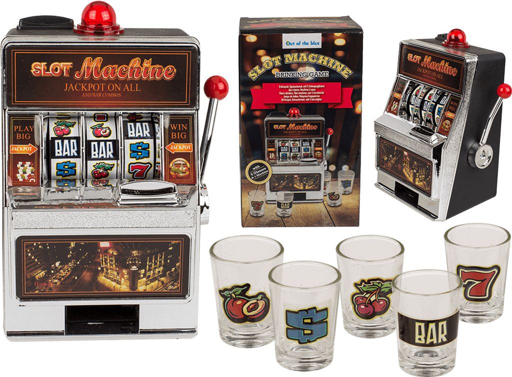 OOTB Trinkspiel Spielautomat mit 5 Shooter-Gläsern Produktbild 