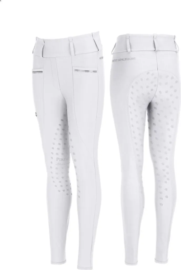 Culotte d'équitation enfant Pikeur Lilith : confort et grip blanc 146