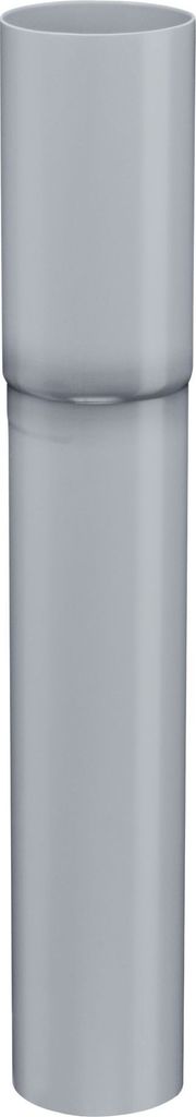 INEFA Fallrohr Verlängerung, PVC-U DN125 / 125mm, Grau, Regenfallrohr Verlängerung, Dachrinnenzubehör, Germany