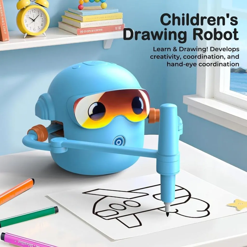 Robot de dessin interactif à commande vocale et 100 modèles - 6